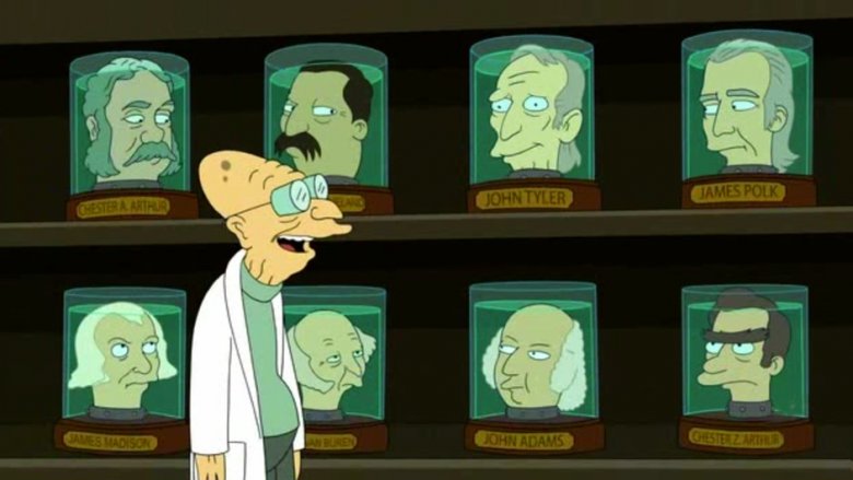 futurama museo delle teste
