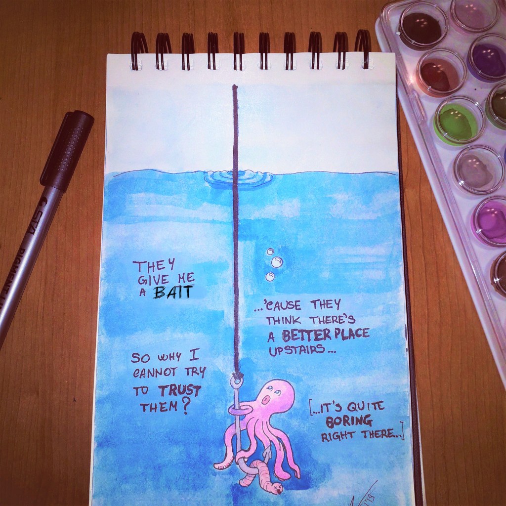 Octo il polpo Inktober Bait